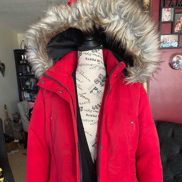 Down and feather long winter coat :-) - Picture 2 of 6